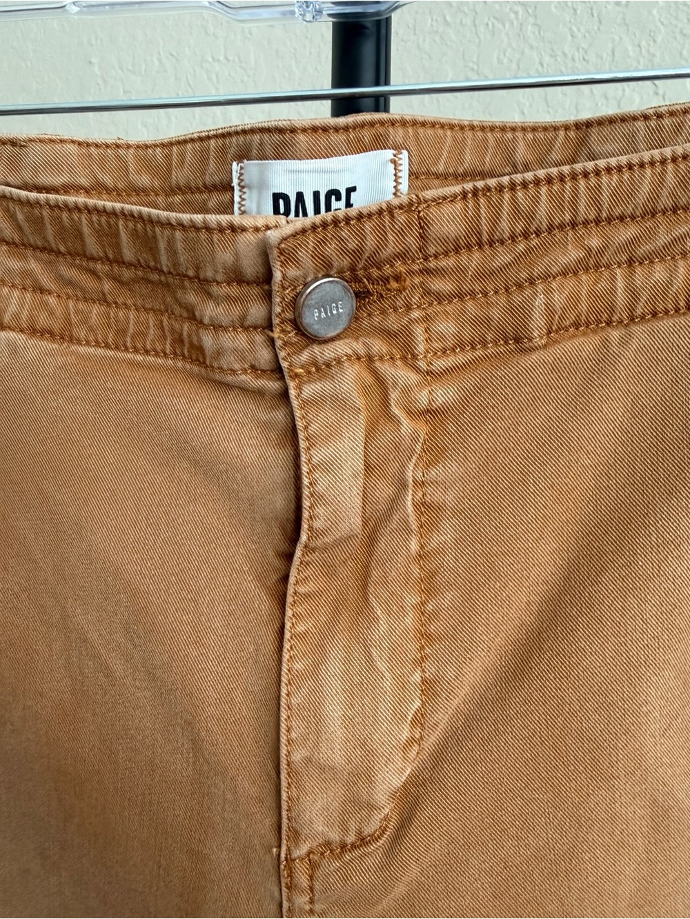 PAIGE Reid Jogger Camel Brown Tencel Utility Pants Size 26 $249 - Picture 9 of 16